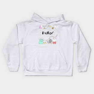 Hello from Space Kids Hoodie